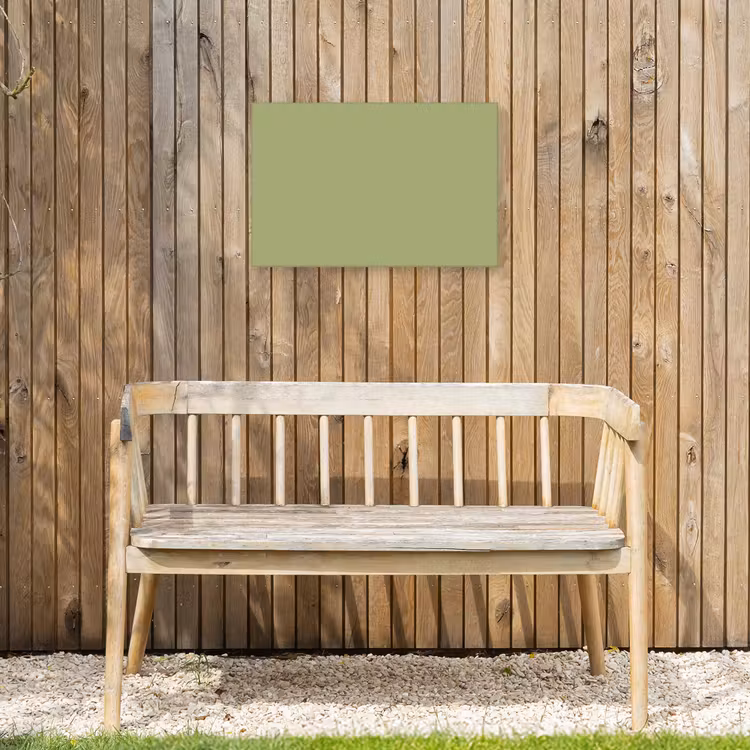 Whispering - Sage - Groen Tuinposter op houten frame 2 cm dik klein 845 -sfeer4