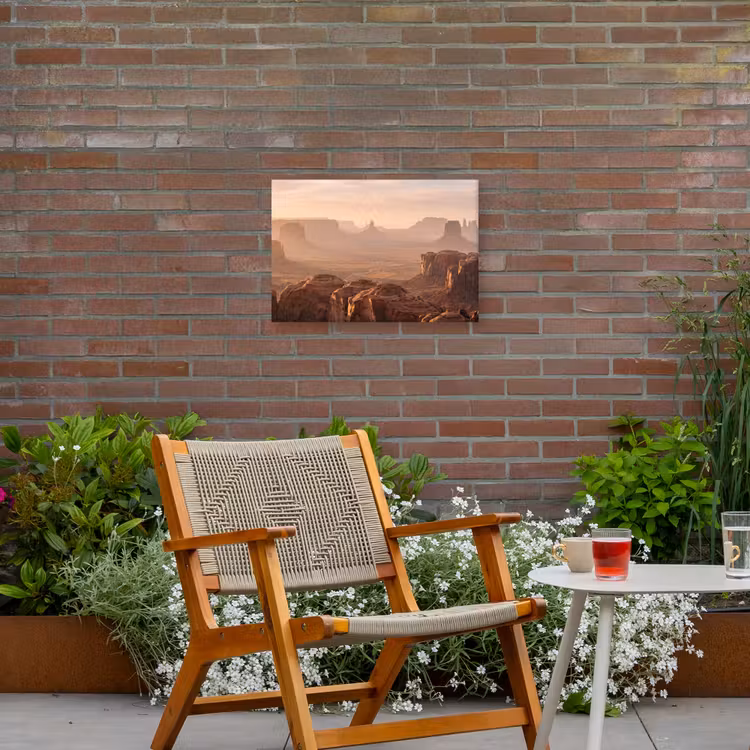 Woestijn - Landschap - Natuur Tuinposter op houten frame 2 cm dik klein -sfeer3