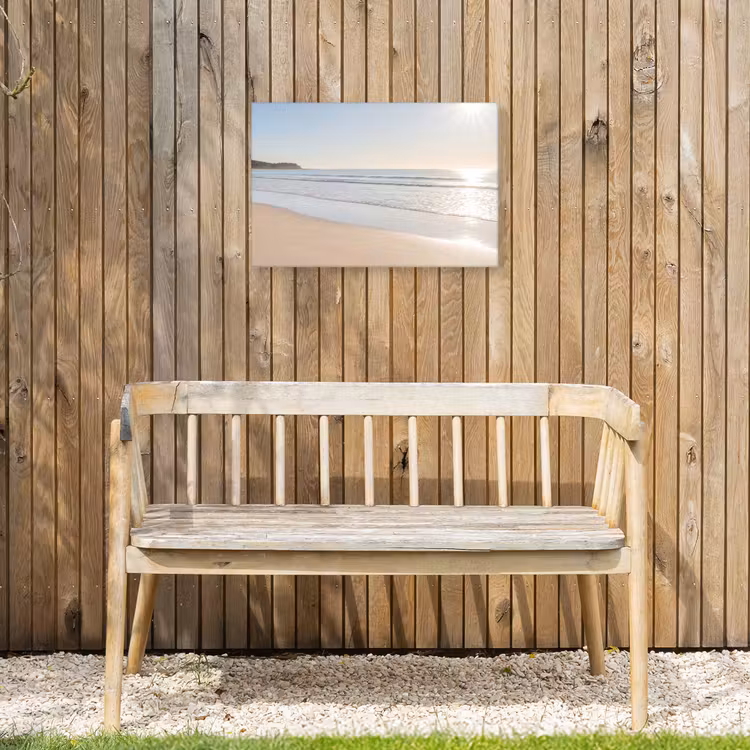 Zee - Zon - Zand Tuinposter op houten frame 2 cm dik klein -sfeer4
