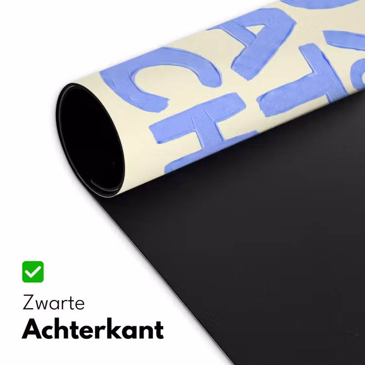 100% that bitch - Blauw - Wit Muismat XXL klein -sfeer2