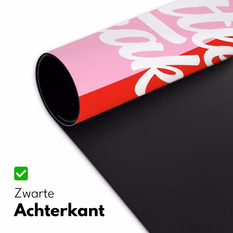 A Little Break - Strepen - Rood - Roze Muismat XXL klein -sfeer2
