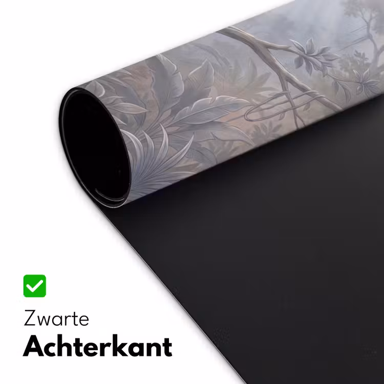 Aap - Boom - Jungle - Natuur - Grijs Muismat XXL klein -sfeer2
