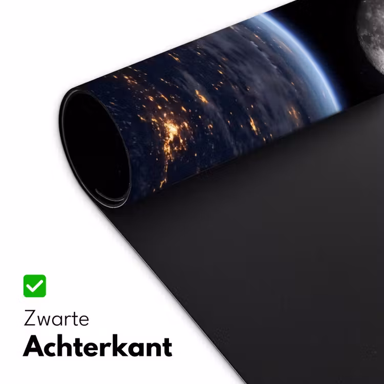 Bureau onderlegger - Aarde - Nacht - Ruimte - Aarde - Nacht - Ruimte Muismat XXL klein