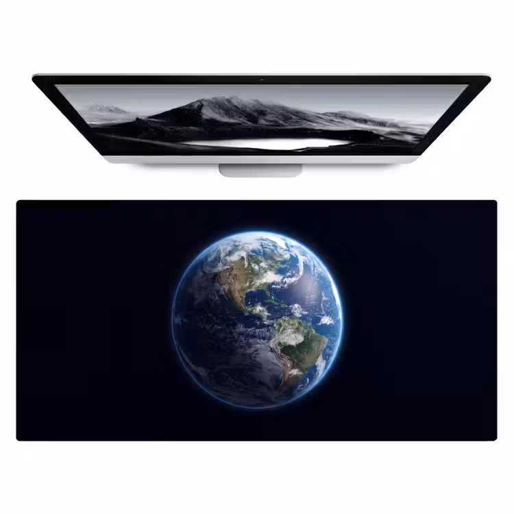 Bureau onderlegger - Aarde - Ruimte - Kosmos - Aarde - Ruimte - Kosmos Muismat XXL klein