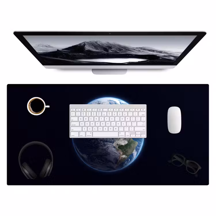 Bureau onderlegger - Aarde - Ruimte - Kosmos - Aarde - Ruimte - Kosmos Muismat XXL klein