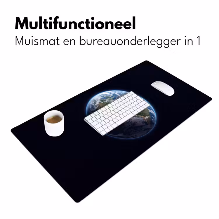 Bureau onderlegger - Aarde - Ruimte - Kosmos - Aarde - Ruimte - Kosmos Muismat XXL klein