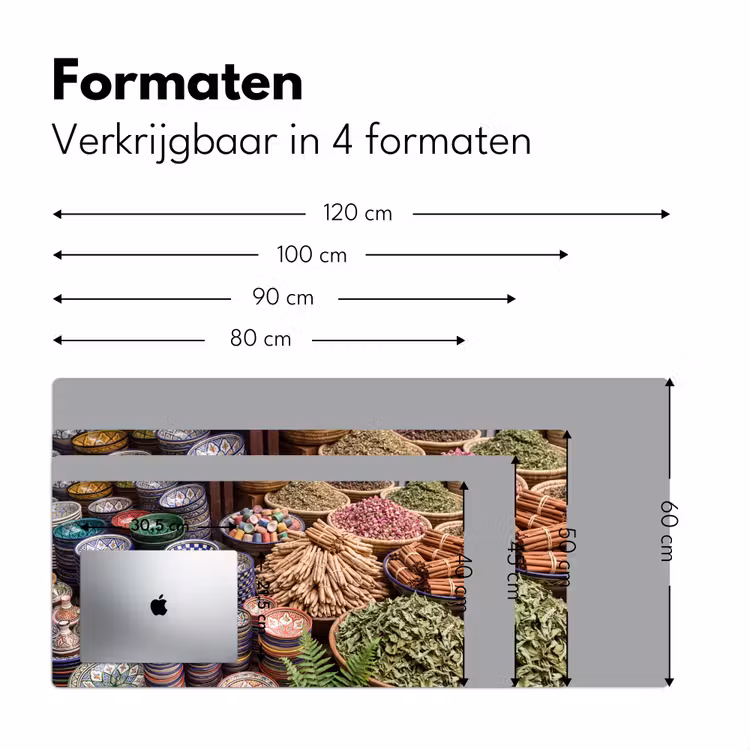 Bureau onderlegger - Aardewerk - Oosters - Kleurrijk - Aardewerk - Oosters - Kleurrijk Muismat XXL klein