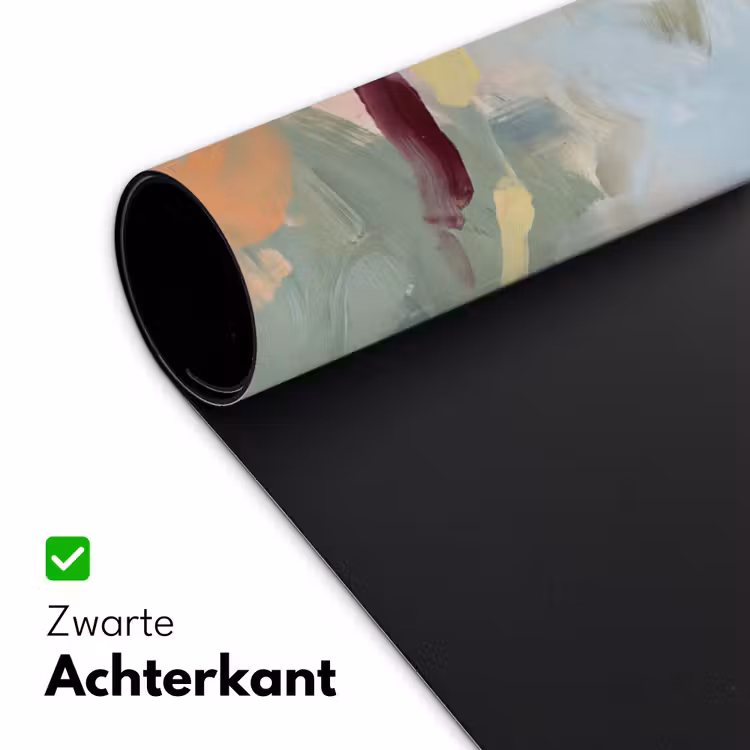 Abstract - Borstelstreken - Kunst - Modern - Pastel Muismat XXL klein -sfeer2