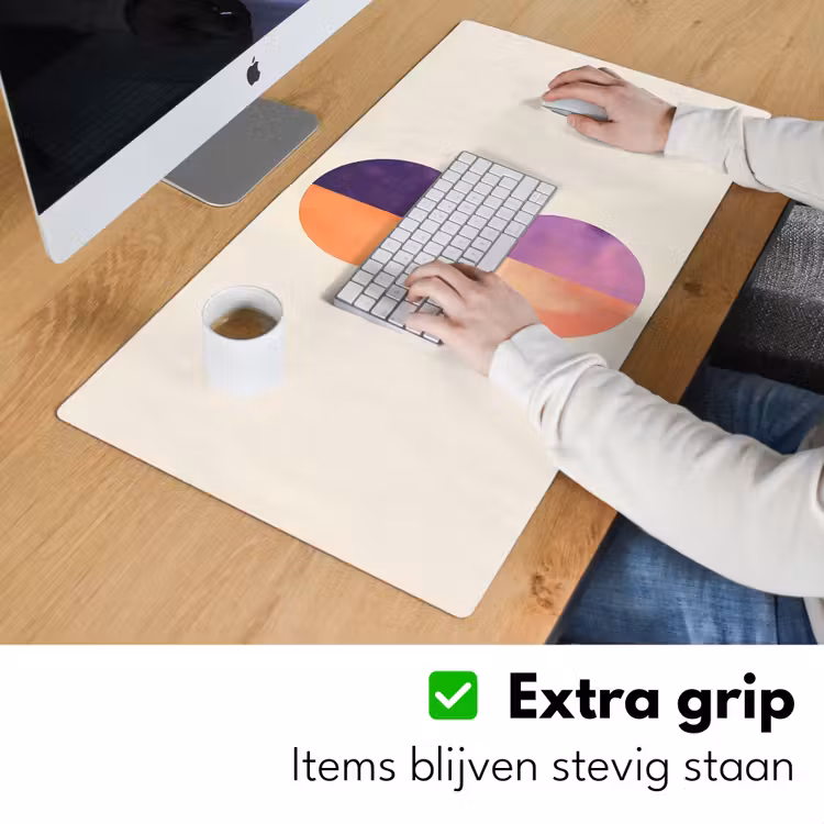 Abstract - Cirkels - Paars Muismat XXL klein -sfeer3