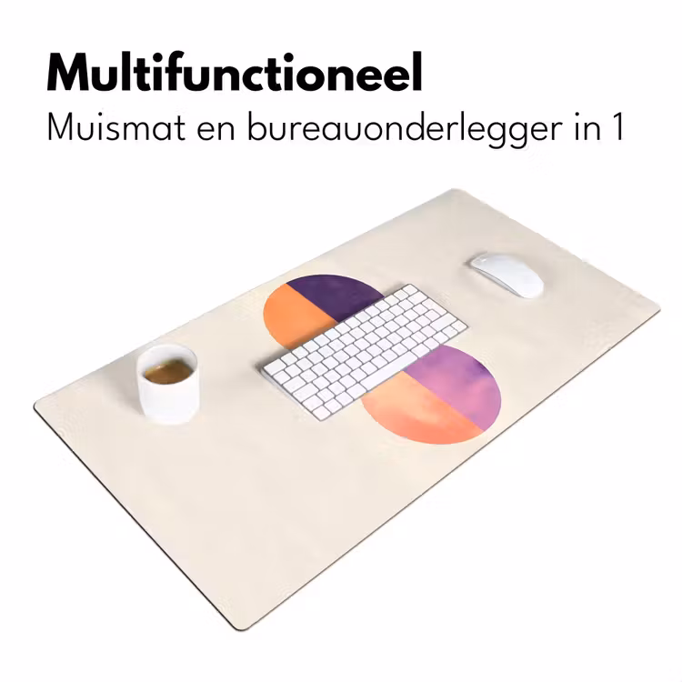 Abstract - Cirkels - Paars Muismat XXL klein -sfeer4