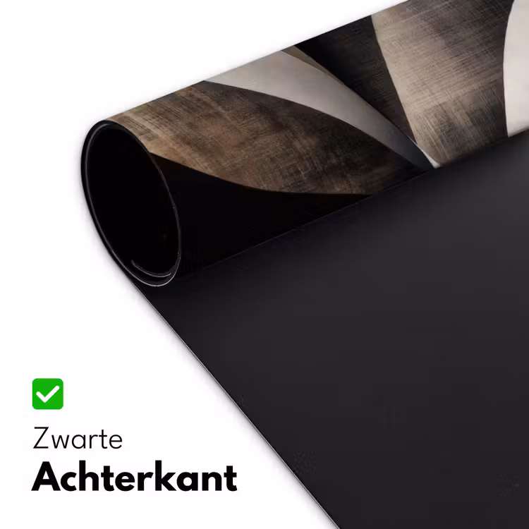 Abstract - Golven - Zwart - Verweerd Muismat XXL klein -sfeer2