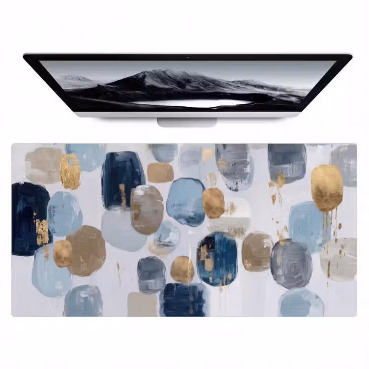 Abstract - Goud - Vormen Muismat XXL klein -zzz3d