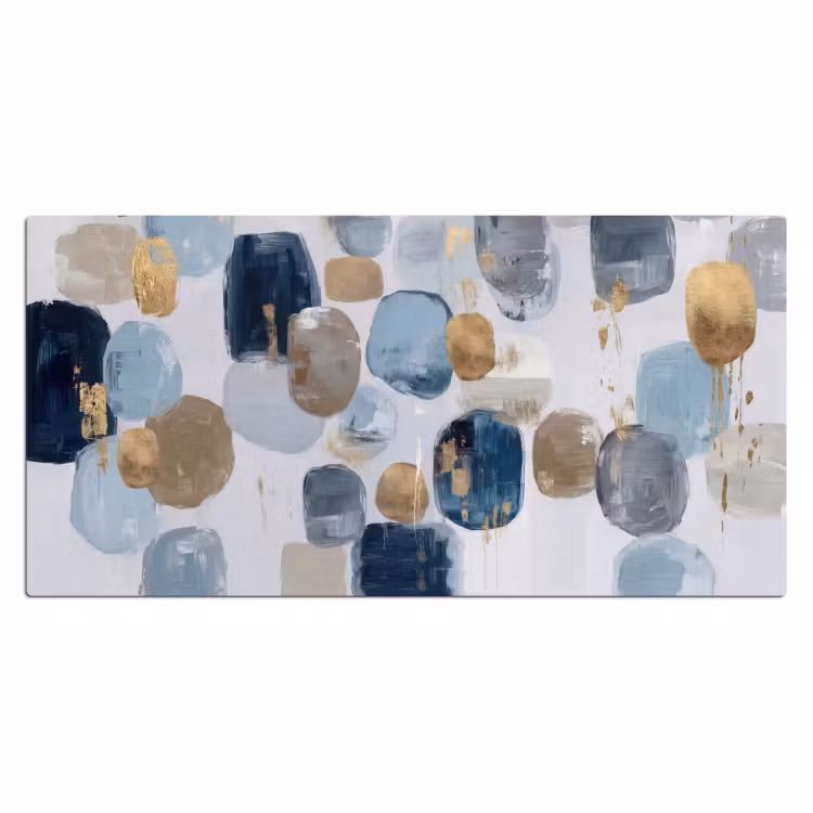 Abstract - Goud - Vormen Muismat XXL klein -3d_leeg