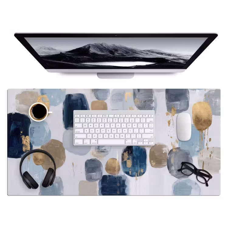 Abstract - Goud - Vormen Muismat XXL klein -3d