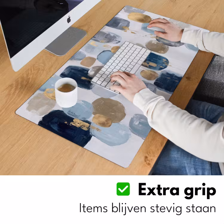 Abstract - Goud - Vormen Muismat XXL klein -sfeer3