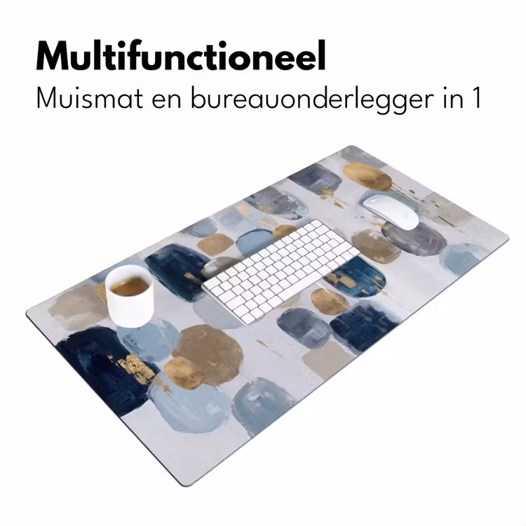 Abstract - Goud - Vormen Muismat XXL klein -sfeer4