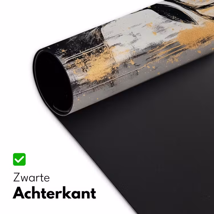 Abstract - Hert - Gewei - Goud Muismat XXL klein -sfeer2