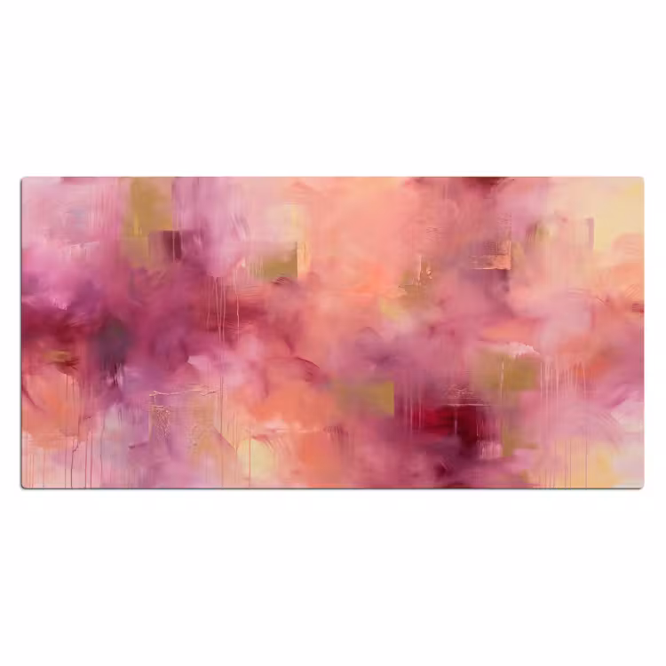 Abstract - Kleuren - Modern - Roze - Paars Muismat XXL klein -3d_leeg