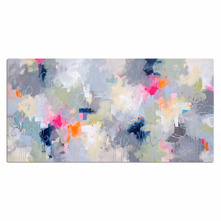 Abstract - Kleurrijk - Modern - Kunst Muismat XXL klein -3d_leeg