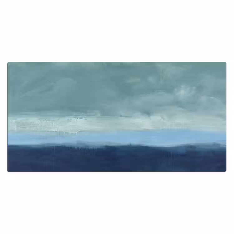 Abstract - Lagen - Rust - Modern - Blauw Muismat XXL klein -3d_leeg