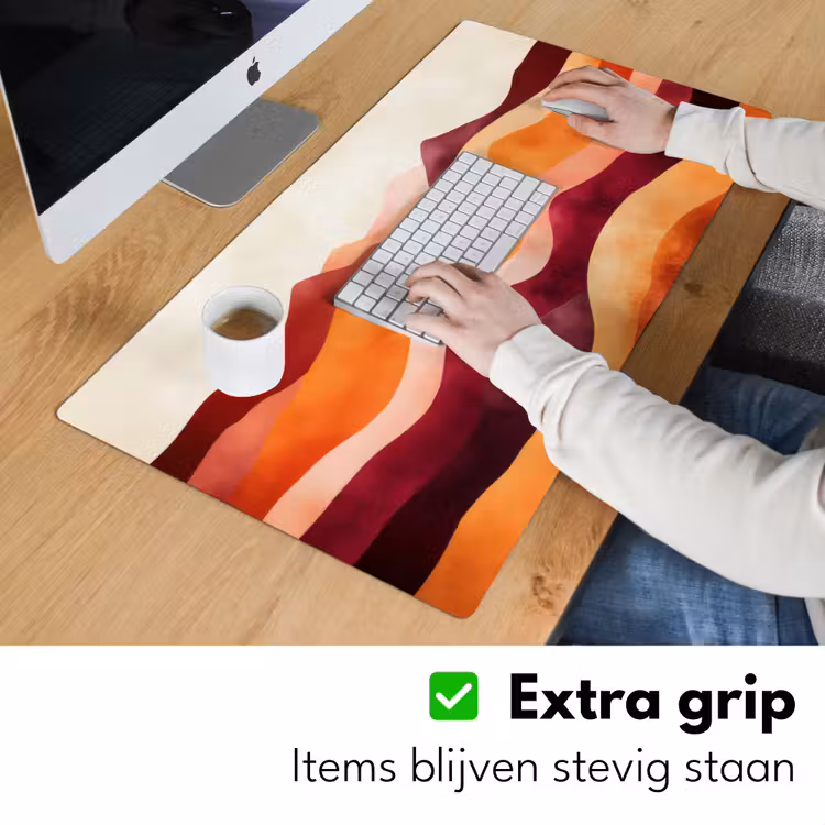 Abstract - Landschap - Golven Muismat XXL klein -sfeer3