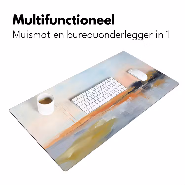 Abstract - Landschap - Horizon - Modern - Kleurrijk Muismat XXL klein -sfeer4