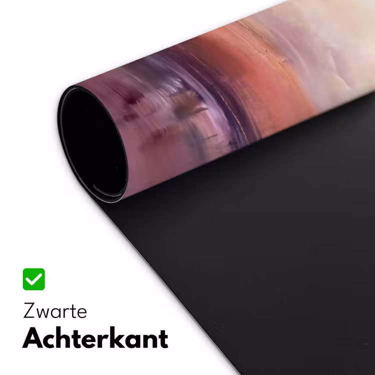 Abstract - Landschap - Modern - Paars - Oranje Muismat XXL klein -sfeer2
