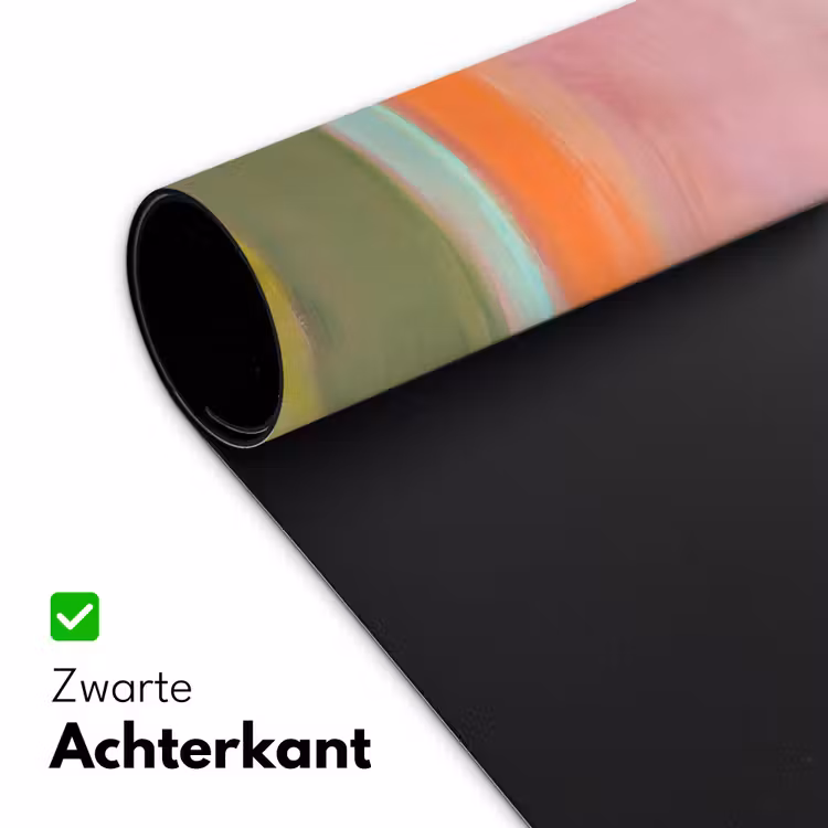 Abstract - Landschap - Modern - Roze - Oranje Muismat XXL klein -sfeer2