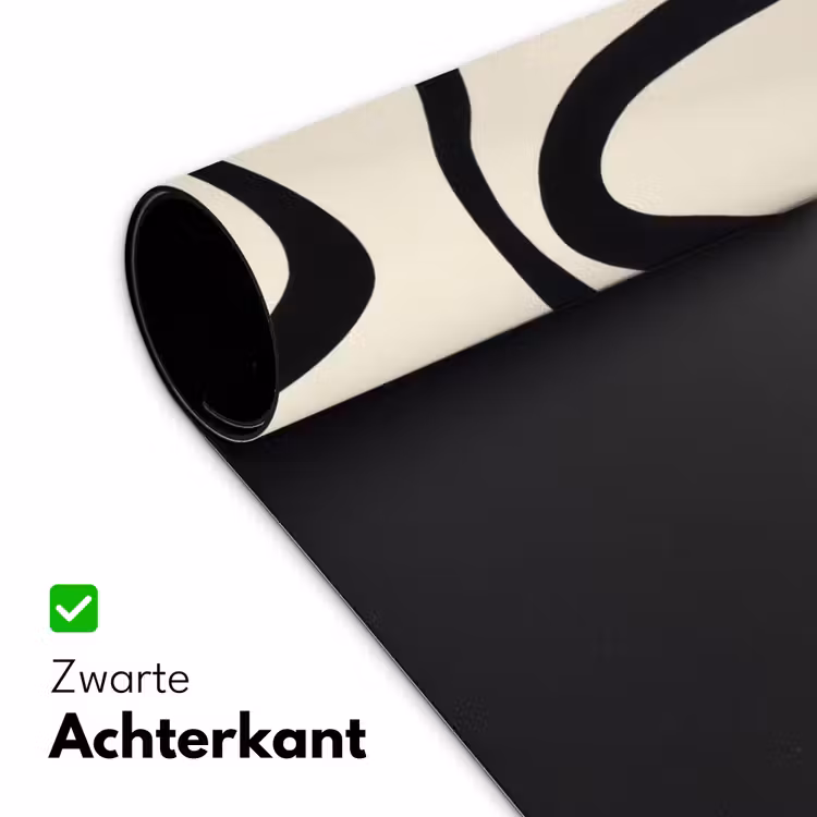 Abstract - Lijnen - Modern - Beige Muismat XXL klein -sfeer2