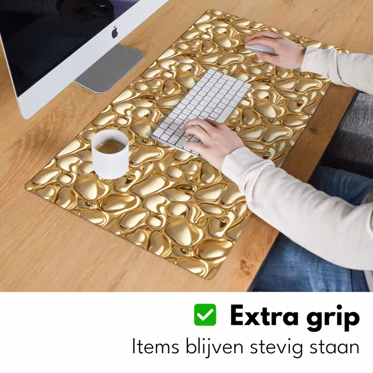 Abstract - Modern - Goud Muismat XXL klein 681 -sfeer3
