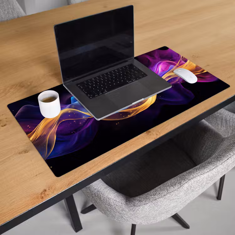 abstract-neon-goud-gaming Muismat XXL klein -sfeer1