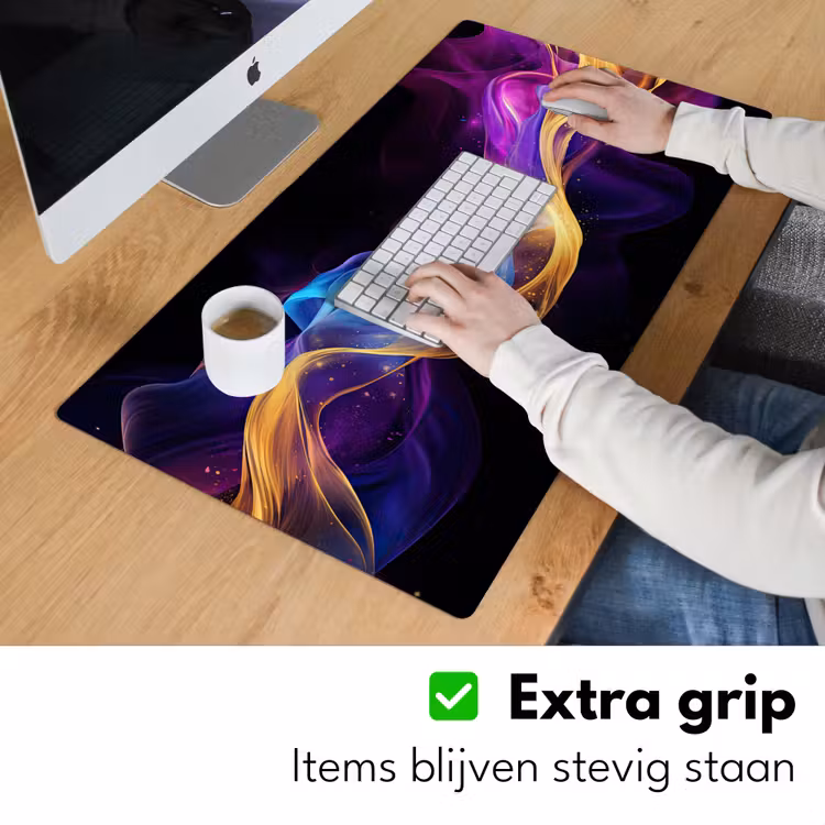 abstract-neon-goud-gaming Muismat XXL klein -sfeer3