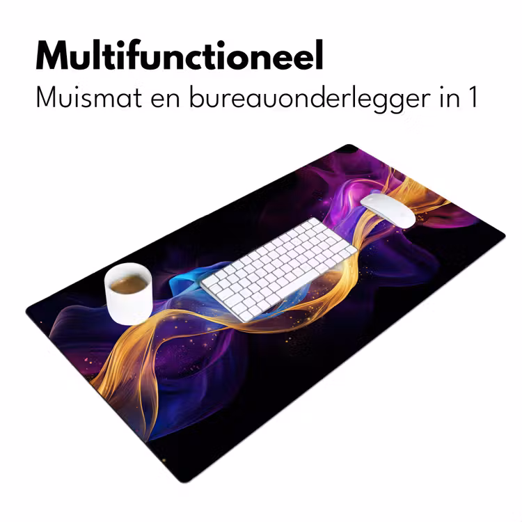 abstract-neon-goud-gaming Muismat XXL klein -sfeer4