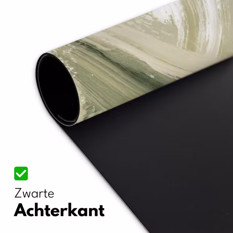 Abstract - Penseelstreken - Golven - Groen Muismat XXL klein -sfeer2