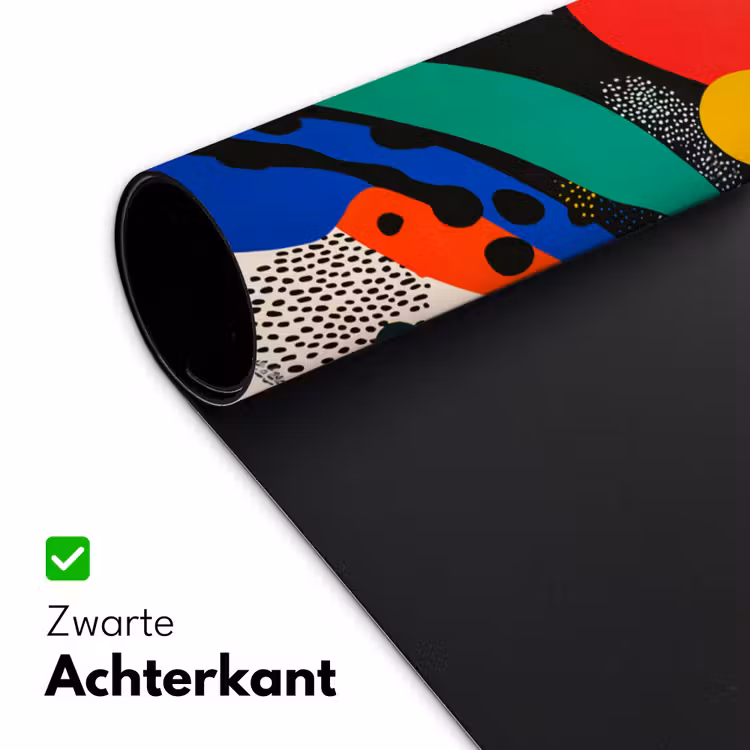 Abstract - Planten - Vormen - Kleurrijk Muismat XXL klein -sfeer2