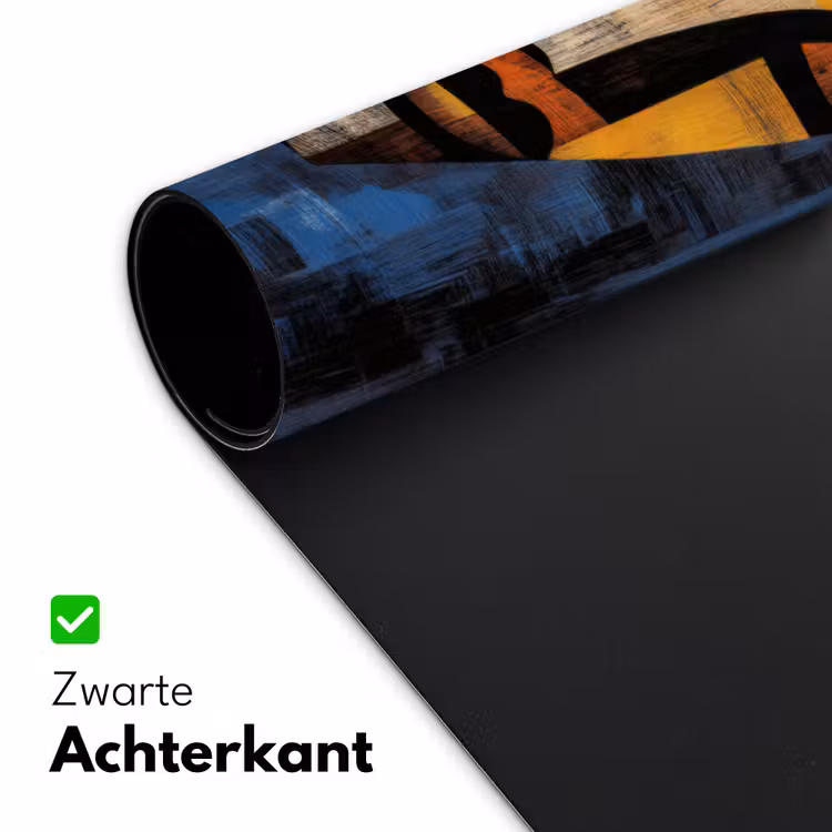 Abstract - Portret - Kleurvakken Muismat XXL klein -sfeer2