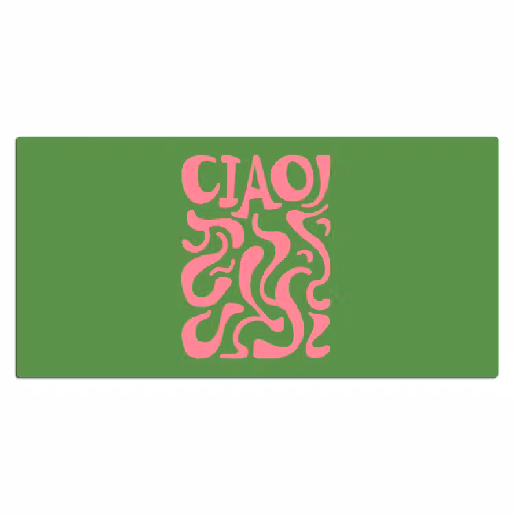 Abstract - Roze - Ciao - Vormen Muismat XXL klein -3d_leeg