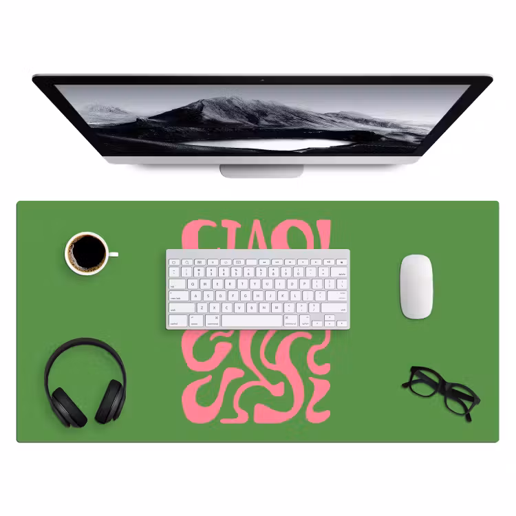 Abstract - Roze - Ciao - Vormen Muismat XXL klein -3d