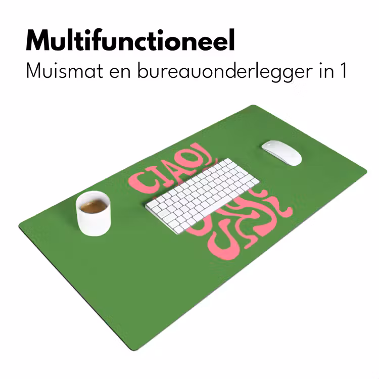 Abstract - Roze - Ciao - Vormen Muismat XXL klein -sfeer4
