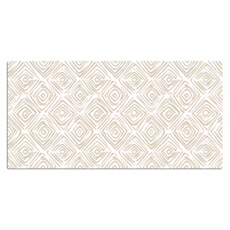 Abstract - Ruit - Beige Muismat XXL klein 681 -3d_leeg