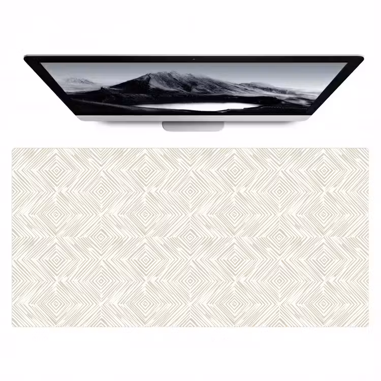 Abstract - Ruiten - Beige Muismat XXL klein 681 -zzz3d