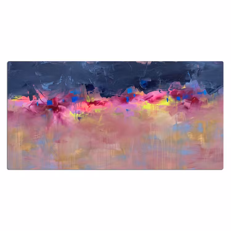 Abstract - Textuur - Kleuren - Modern - Roze Muismat XXL klein -3d_leeg