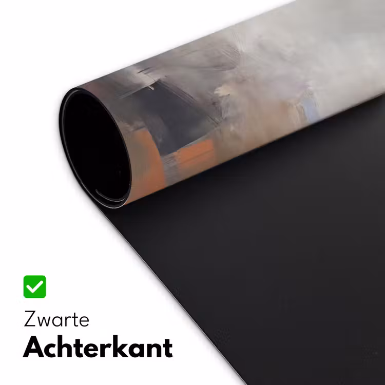 Abstract - Vloeiend - Kunst - Modern - Beige Muismat XXL klein -sfeer2