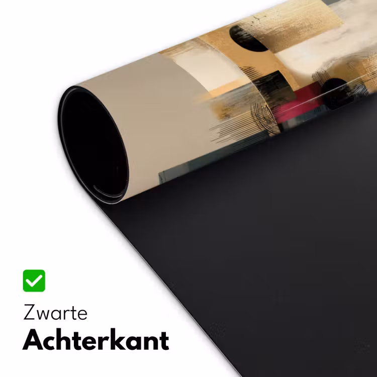 Abstract - Vormen - Beige - Texturen Muismat XXL klein -sfeer2