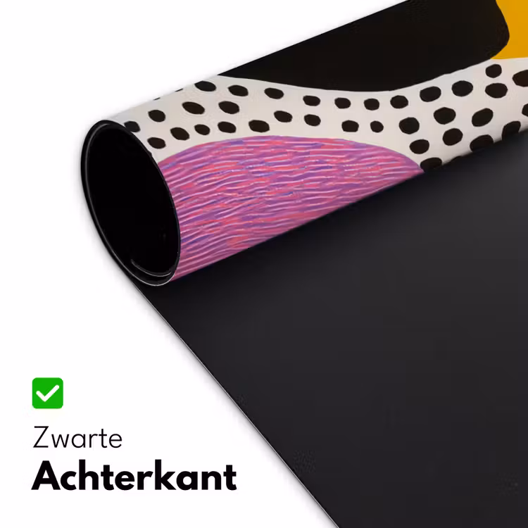 Abstract - Vormen - Kleuren - Stippen Muismat XXL klein -sfeer2