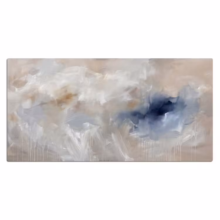 Abstract - Wolken - Sfeer - Modern - Beige Muismat XXL klein -3d_leeg