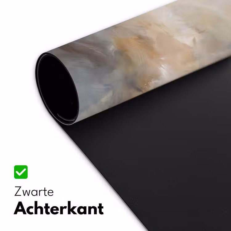 Abstract - Wolken - Sfeervol - Beige - Grijs Muismat XXL klein -sfeer2