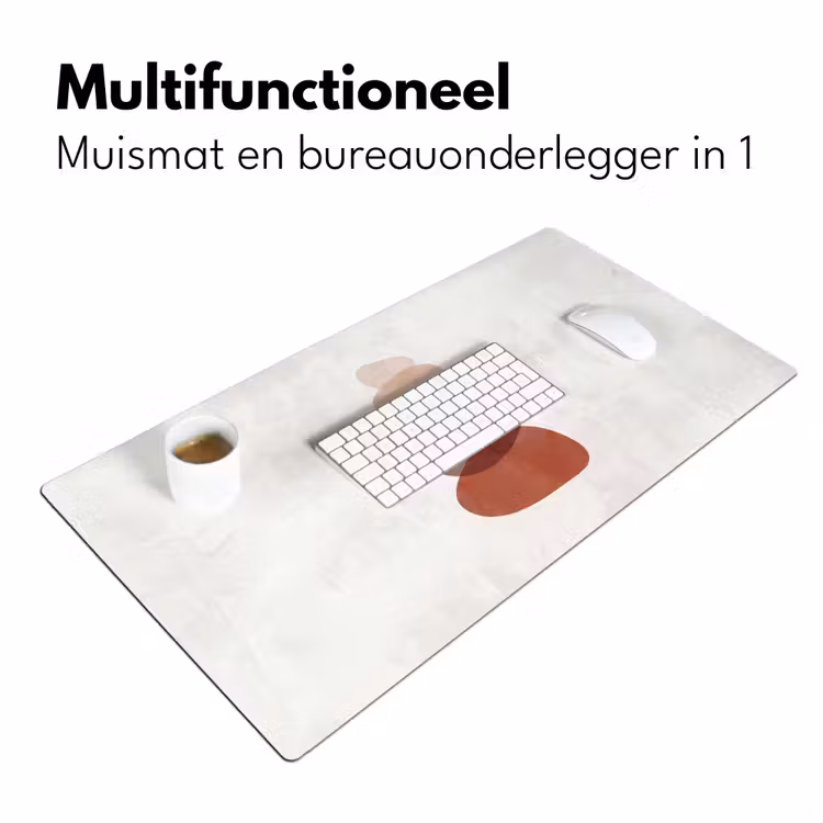 Abstractie - Gestapeld - Balans - Modern - Aardetinten Muismat XXL klein -sfeer4