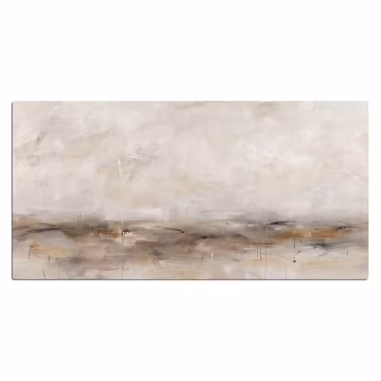 Abstrakt - Landschap - Modern - Beige - Kunst Muismat XXL klein -3d_leeg