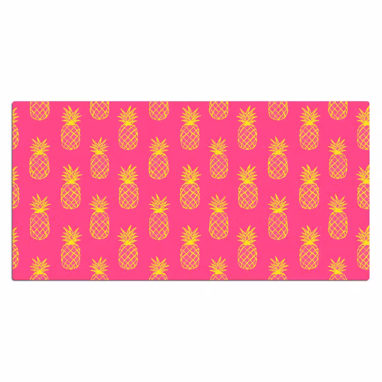 Ananas - Trendy - Roze Muismat XXL klein 681 -3d_leeg